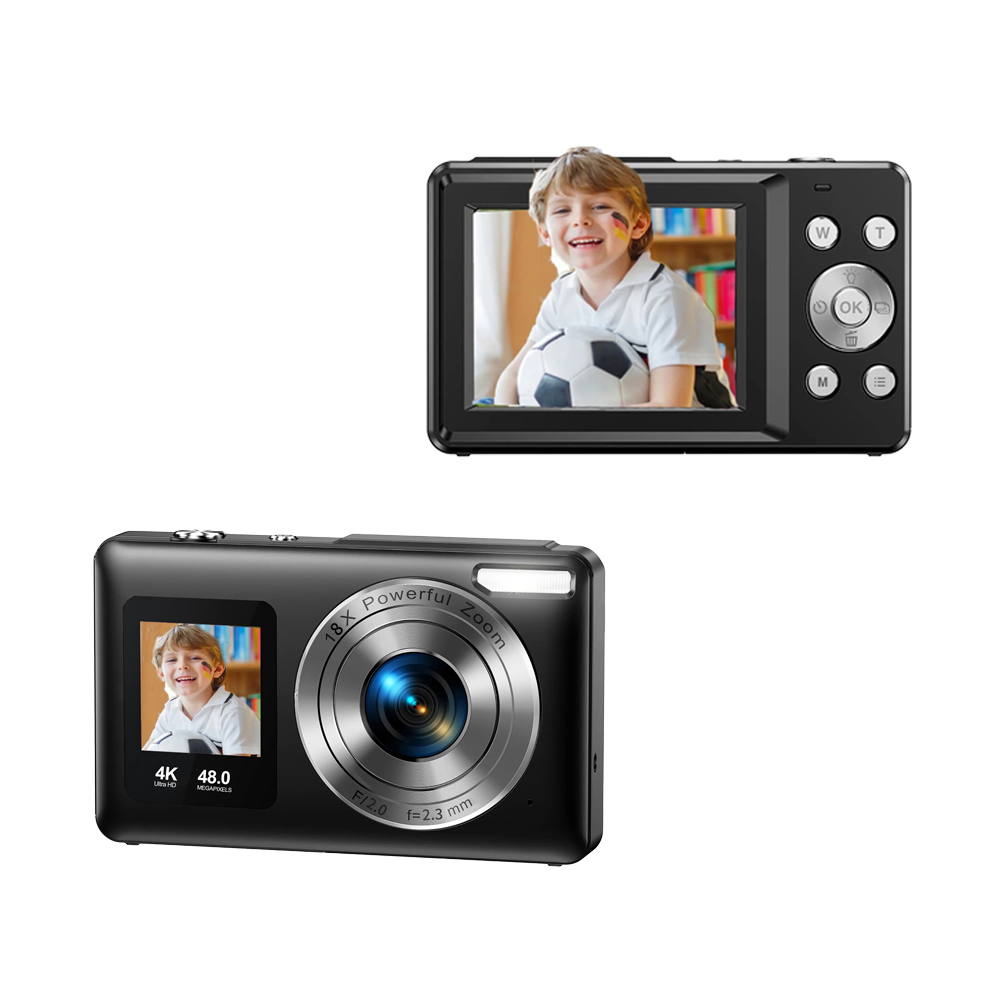 Sprite DC06S 4K 48MP Dual Screen Digital Camera, 18X Zoom, Selfie & Vlogging Camera