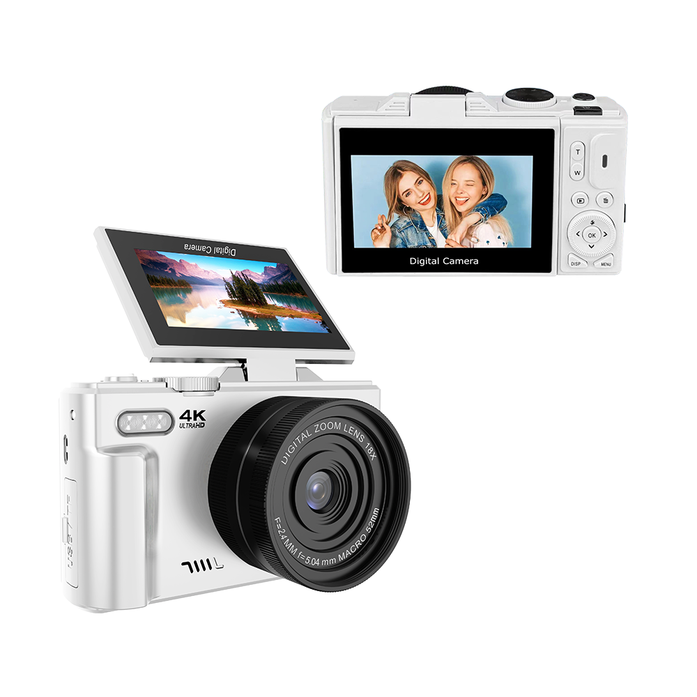 5K Digital Camera DC18 with Flip Screen & WiFi Connectivity