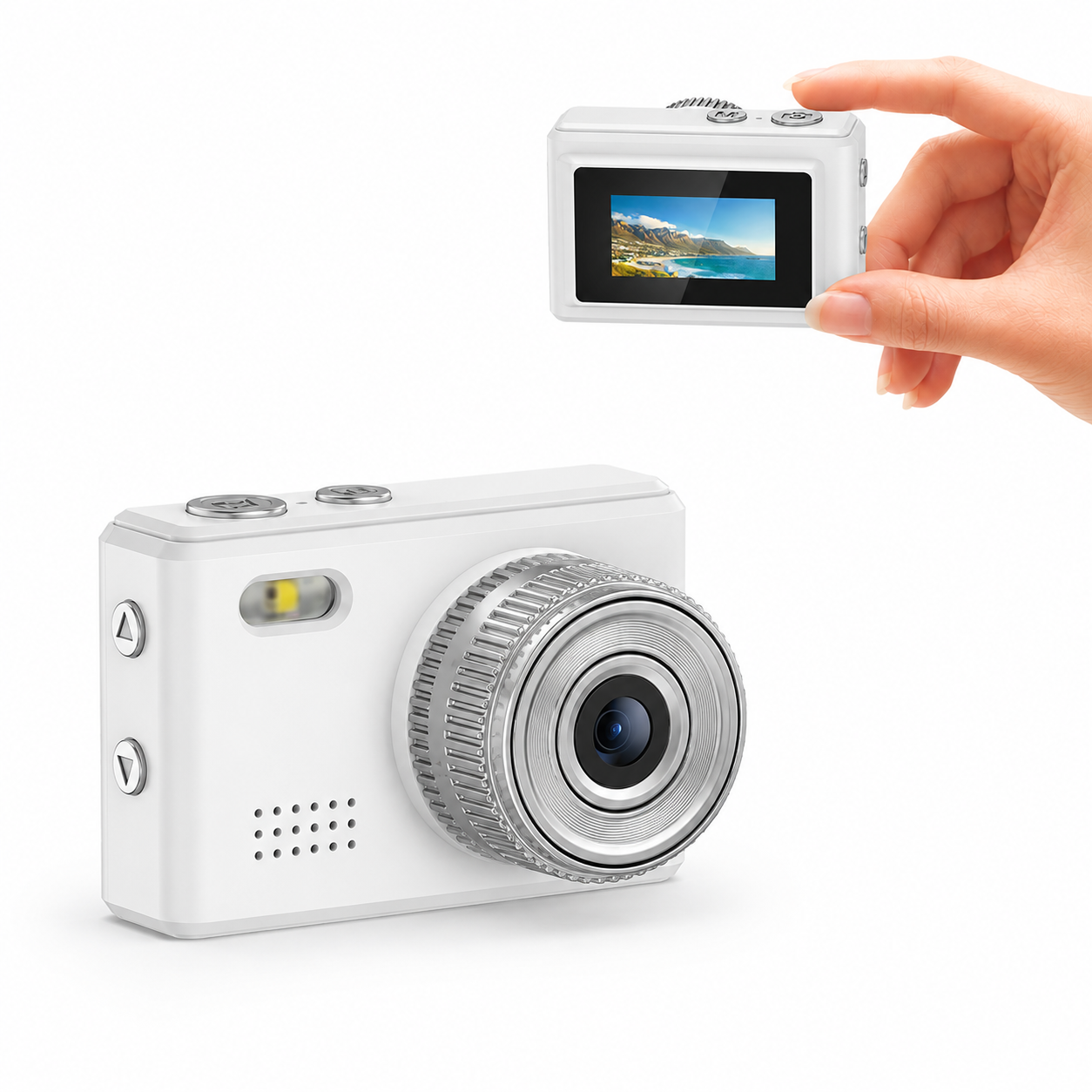 DC22 Câmera Digital Mini 1080P 2MP Tela IPS 0,96