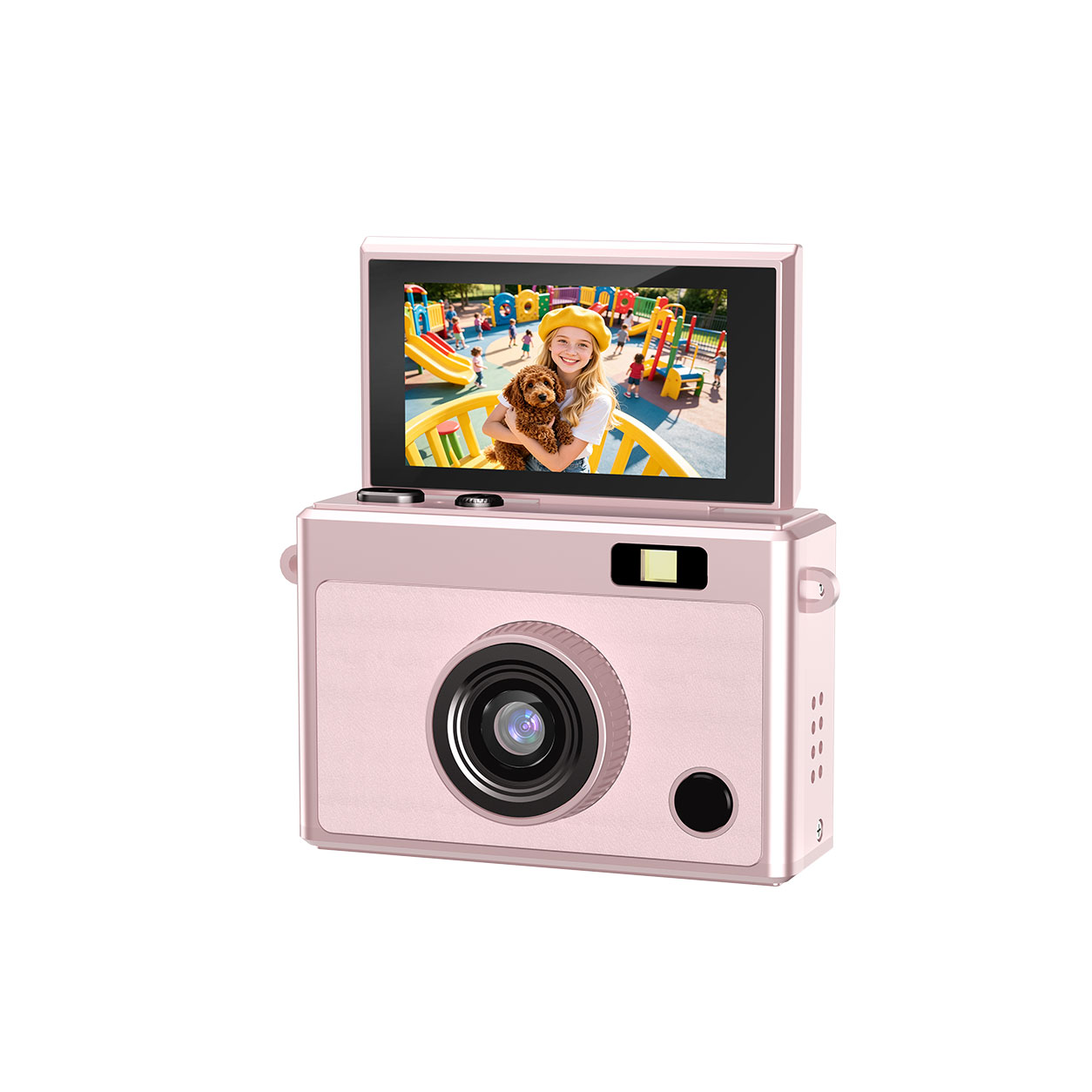 DC59 1080P Mini Thumb Keychain Camera with Foldable Flip Screen & Selfie Button - Detail 4