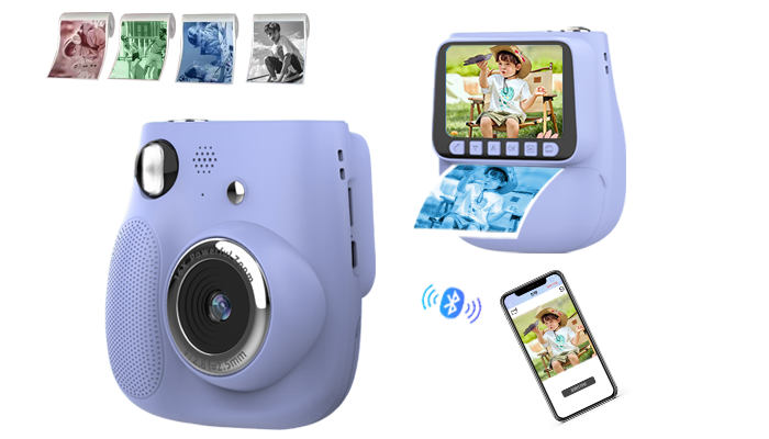 K11Pro Kids Instant Print Camera Dual Lens 48MP 1080P Video 2.4
