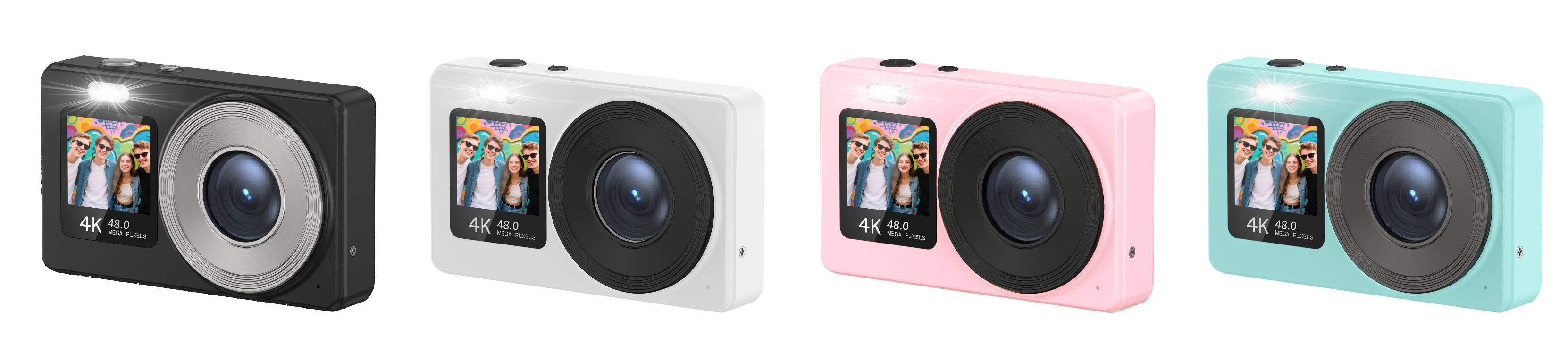 Dual Screen Kids Digital Camera DC08S 1080P with Autofocus & 18X Zoom - Detail 9