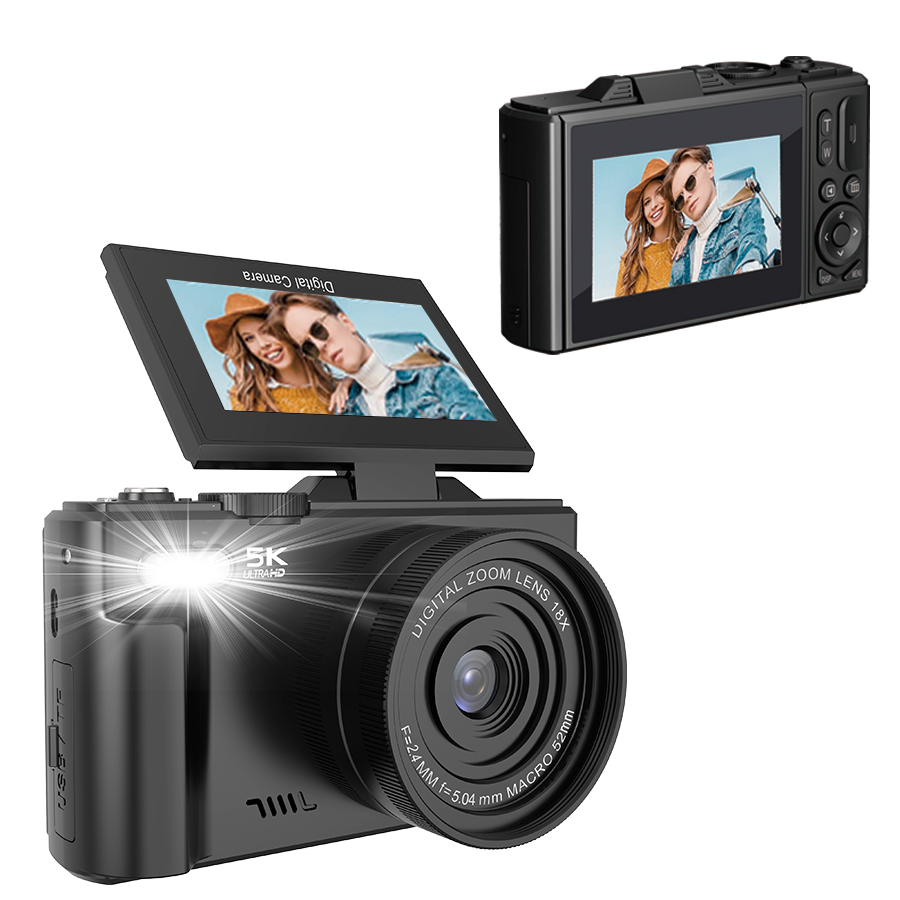 4K Digital Camera DC18 with Flip Screen & WiFi Connectivity - Detail 3