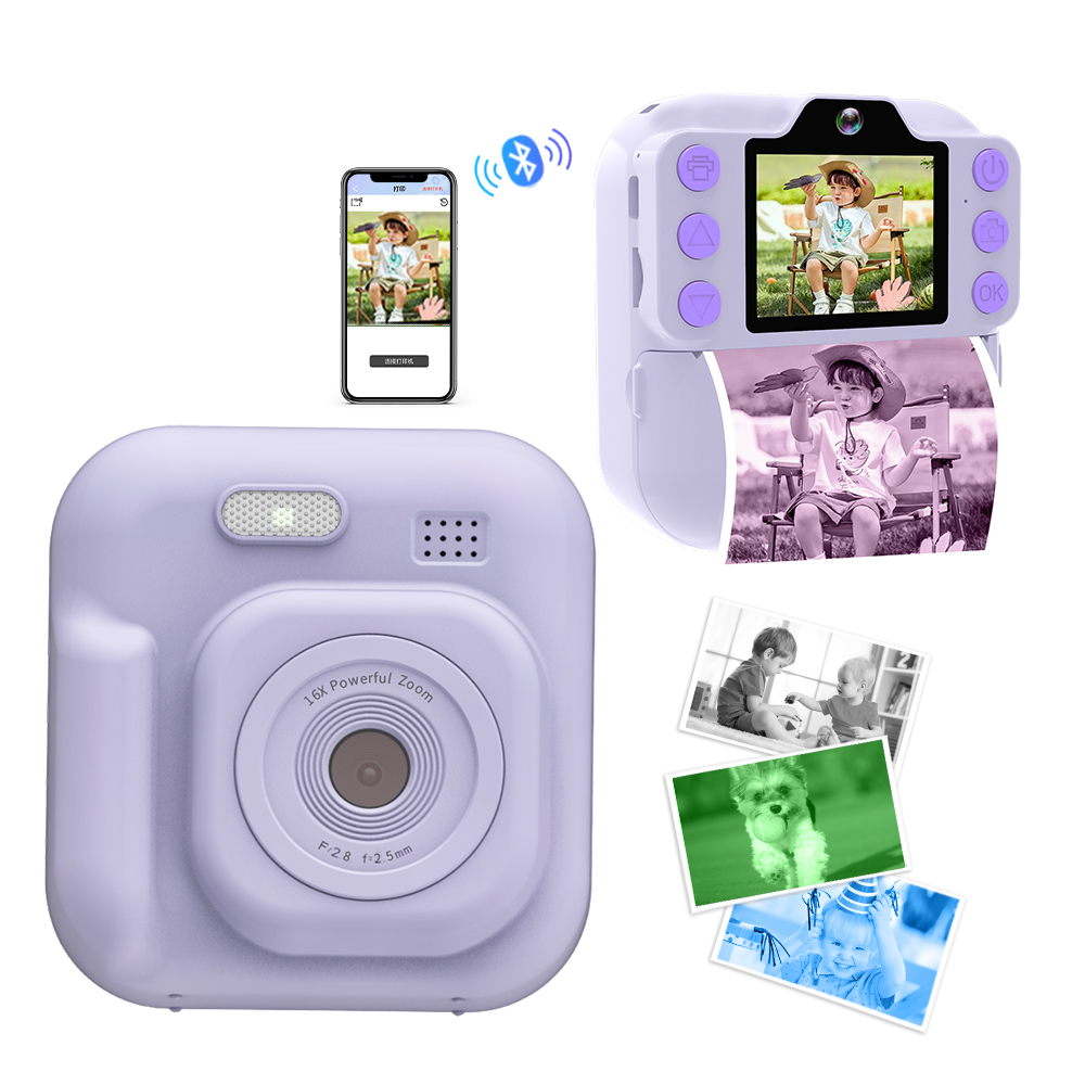 K9Pro Instant Print Camera for Kids MP3 Player Dual Lens 1080P Video - Detail 14